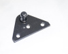 B1-P - Flat Bracket Black Powder Coated 10mm Ball Stud